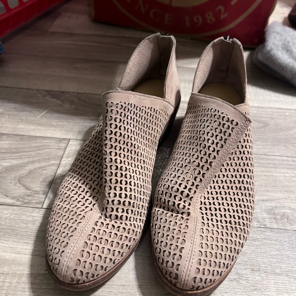 Vince camuto perforated ankle bootie